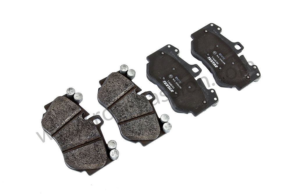 Textar Front & Rear Brake Pad Set+Sensors For Cayenne Silver or Black Caliper 